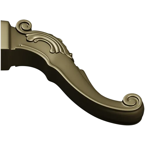 Auric Scroll - ornate furniture leg STL 3D model for CNC