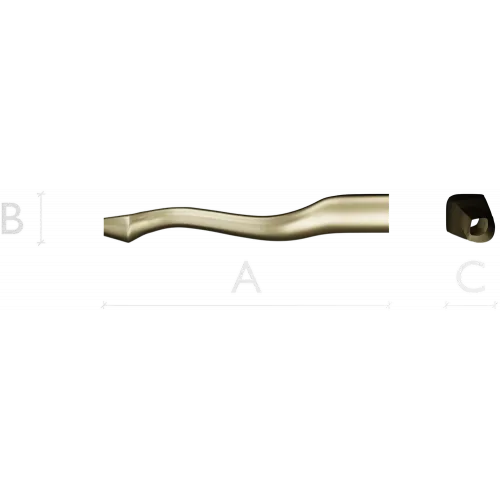 S-shaped baluster STL 3D model for CNC carving