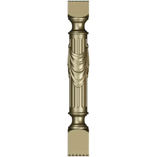 Regal Draped Baluster - STL 3D Model
