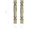 Regal Draped Baluster - STL 3D Model