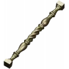 Spiral turned baluster - STL 3D model for CNC milling