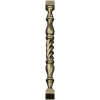 Spiral turned baluster - STL 3D model for CNC milling
