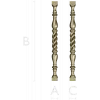 Spiral turned baluster - STL 3D model for CNC milling