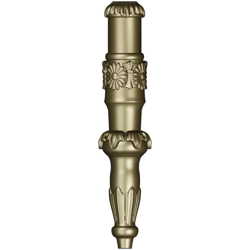 Daisy Acanthus Baluster - STL 3D model for CNC