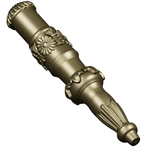 Daisy Acanthus Baluster - STL 3D model for CNC