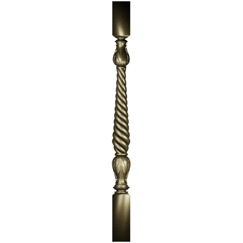 Baroque Rope Baluster STL for CNC milling