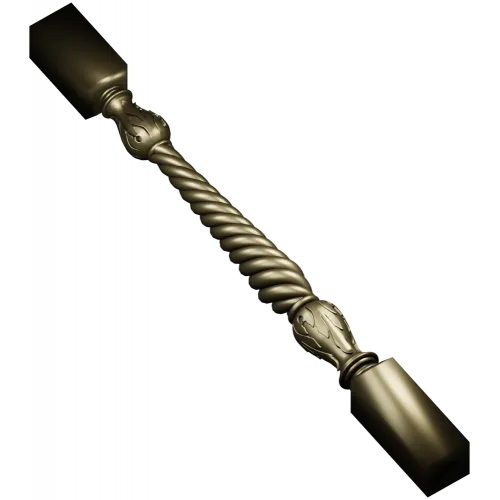 Baroque Rope Baluster STL for CNC milling