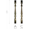 Baroque Rope Baluster STL for CNC milling