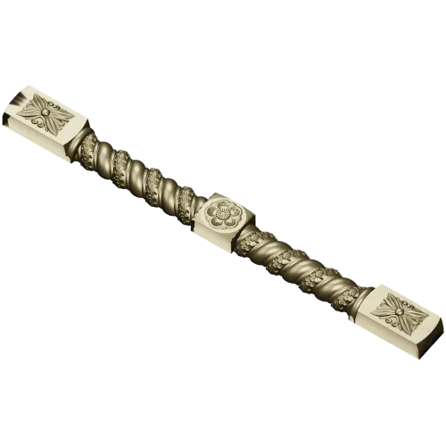 Florentine Rosette Twisted Baluster STL for CNC