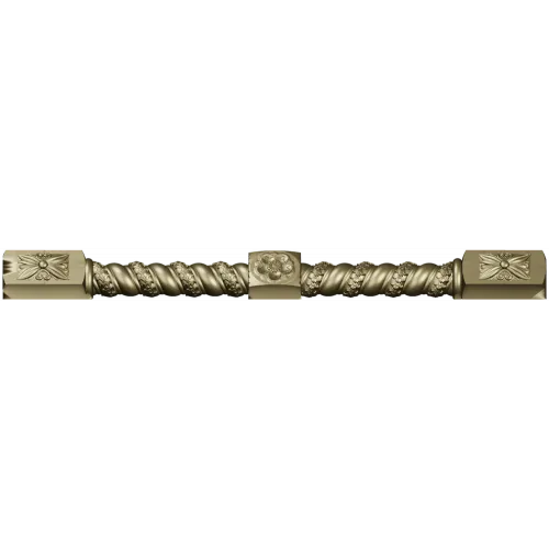 Florentine Rosette Twisted Baluster STL for CNC