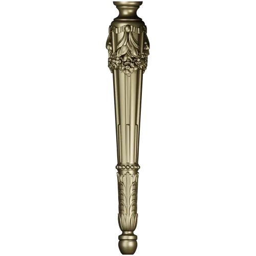 Ornate Classical Baluster Leg - STL 3D Model for CNC