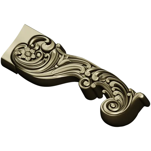 Резная ножка в стиле рококо - 3D модель STL для ЧПУ