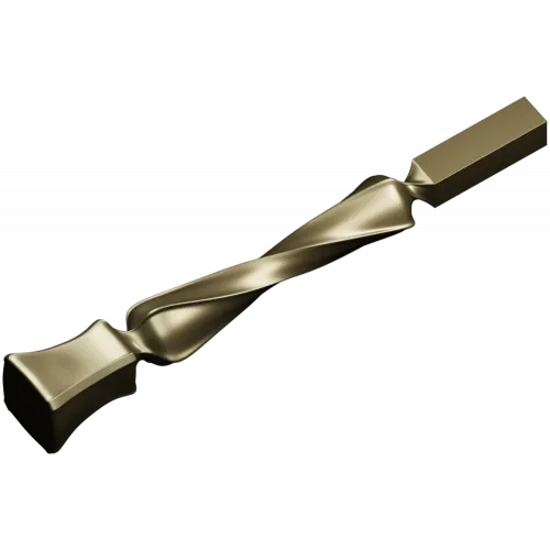 Twisted Decorative Baluster STL for CNC