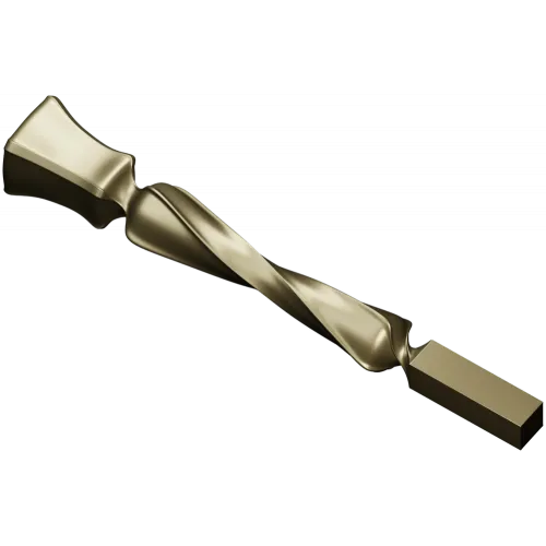 Twisted Decorative Baluster STL for CNC