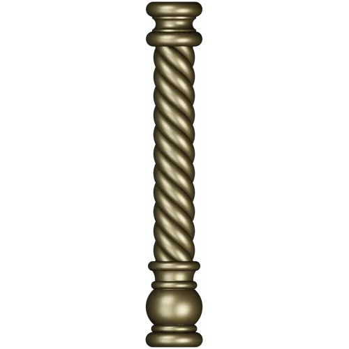 Twisted Barley-Sugar Baluster STL for CNC