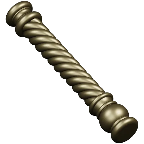 Twisted Barley-Sugar Baluster STL for CNC