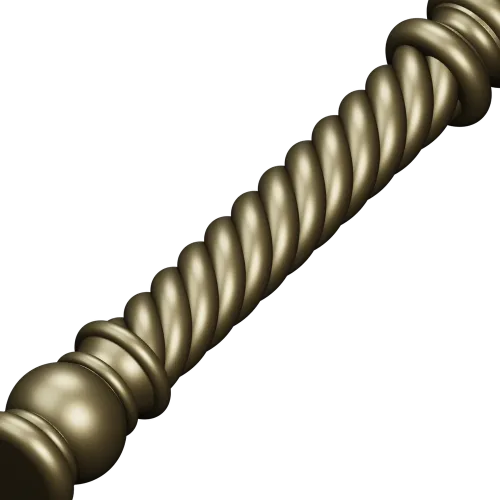 Twisted Barley-Sugar Baluster STL for CNC