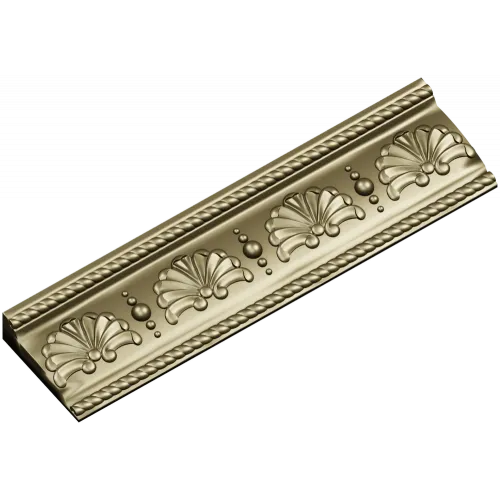 Фриз Ракушка - багетная 3D модель STL для ЧПУ