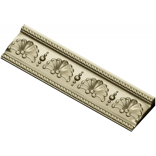 Фриз Ракушка - багетная 3D модель STL для ЧПУ