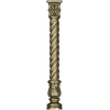 Spiral Acanthus Baluster - STL 3D model for CNC router