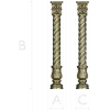 Spiral Acanthus Baluster - STL 3D model for CNC router