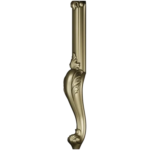 Кабриольная мебельная ножка с акантом - 3D модель STL для ЧПУ