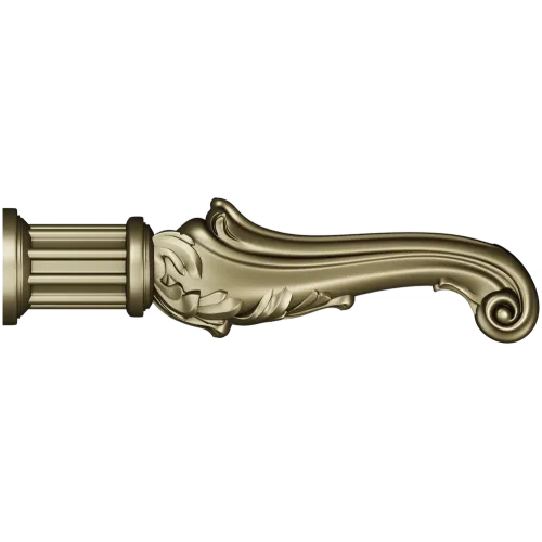 Acanthus Scroll Leg - Baroque Decorative Furniture Leg STL