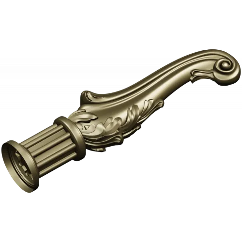 Acanthus Scroll Leg - Baroque Decorative Furniture Leg STL