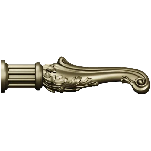 Acanthus Scroll Leg - Baroque Decorative Furniture Leg STL
