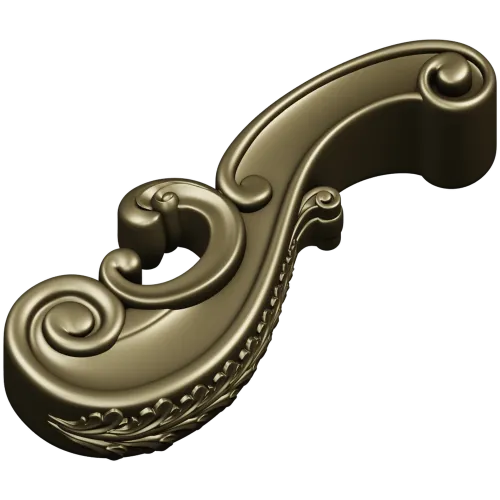Regency Acanthus Scroll - STL 3D model for CNC routing