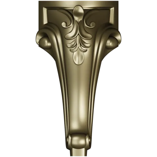 Acanthus Scroll Furniture Leg STL for CNC
