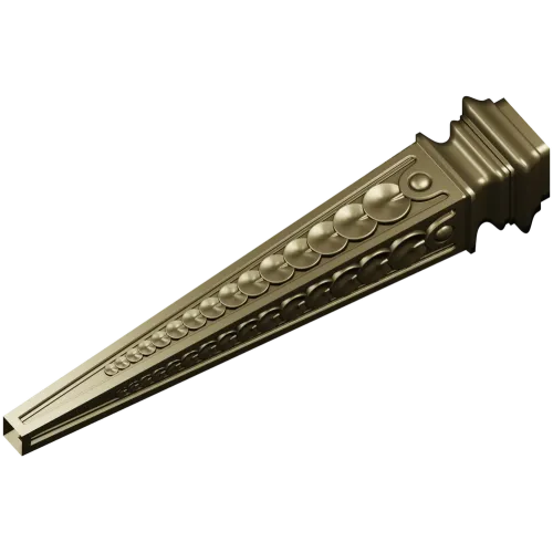 Beaded Tapered Baluster - STL 3D model for CNC milling