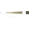 Beaded Tapered Baluster - STL 3D model for CNC milling