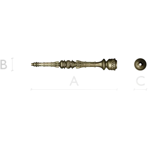 Regal Twist Baluster - STL 3D model for CNC milling