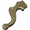 Rococo Scroll Applique - STL 3D model for CNC wood carving