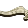 Rococo Scroll Applique - STL 3D model for CNC wood carving