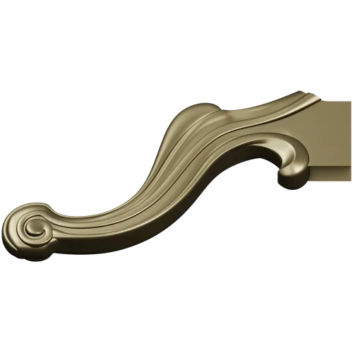 Rococo Scroll Applique - STL 3D model for CNC wood carving