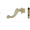Rococo Scroll Applique - STL 3D model for CNC wood carving