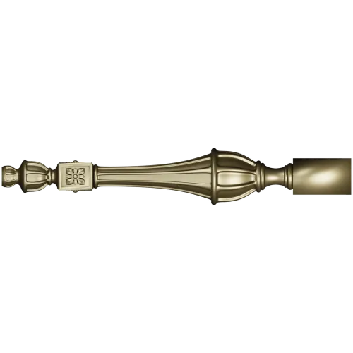 Regal Rosette Baluster - detailed STL 3D model for CNC