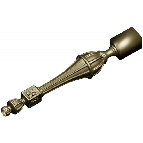 Regal Rosette Baluster - detailed STL 3D model for CNC