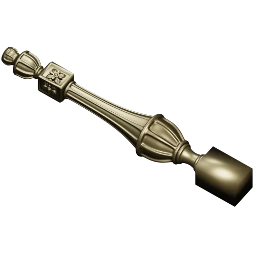 Regal Rosette Baluster - detailed STL 3D model for CNC