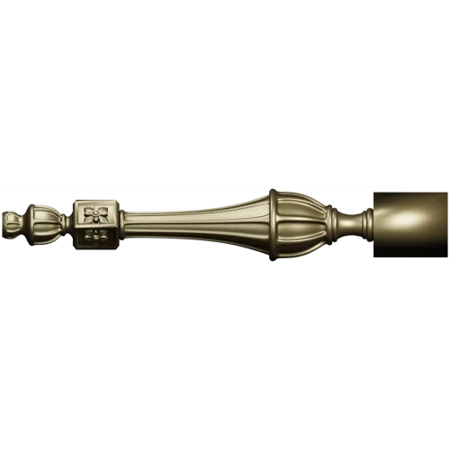Regal Rosette Baluster - detailed STL 3D model for CNC