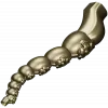 Carved Rosette Bead Baluster STL for CNC