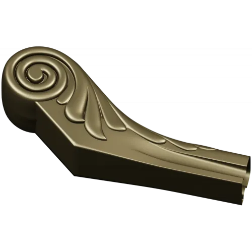 Мебельная ножка с завитком - 3D STL модель для ЧПУ
