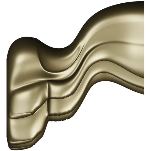 Flowcrest wave baluster - STL 3D model for CNC wood carving