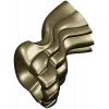 Flowcrest wave baluster - STL 3D model for CNC wood carving