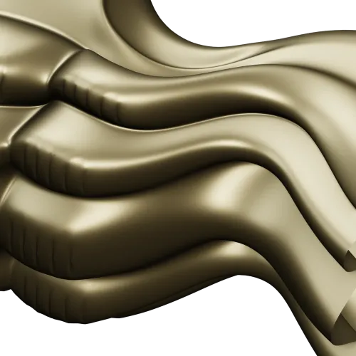 Flowcrest wave baluster - STL 3D model for CNC wood carving