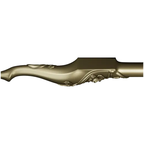 Carved Rosevine Baluster - STL 3D model for CNC carving