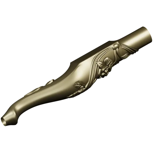 Carved Rosevine Baluster - STL 3D model for CNC carving