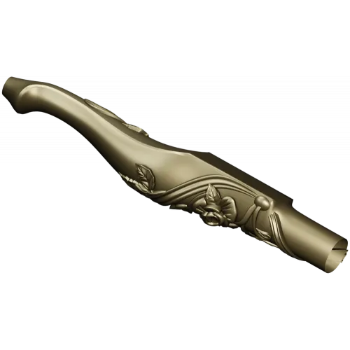 Carved Rosevine Baluster - STL 3D model for CNC carving
